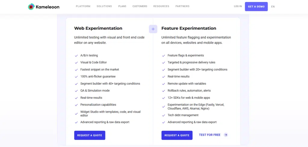 Kameleoon Pricing